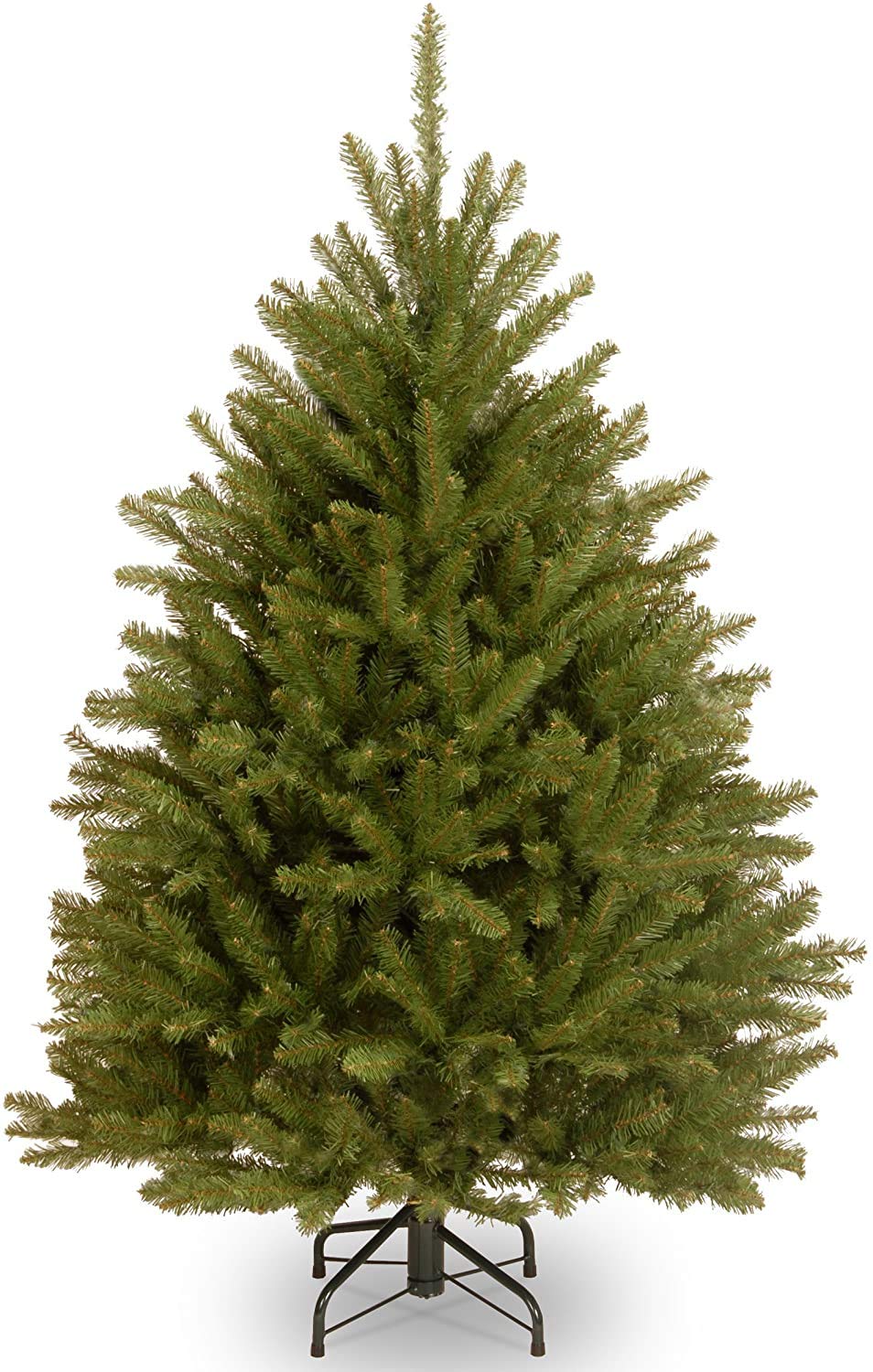 National Tree Company 6 ft Unlit Dunhill Fir Artificial Full Christmas Tree, 1,430 Tips, Includes Stand, Green
