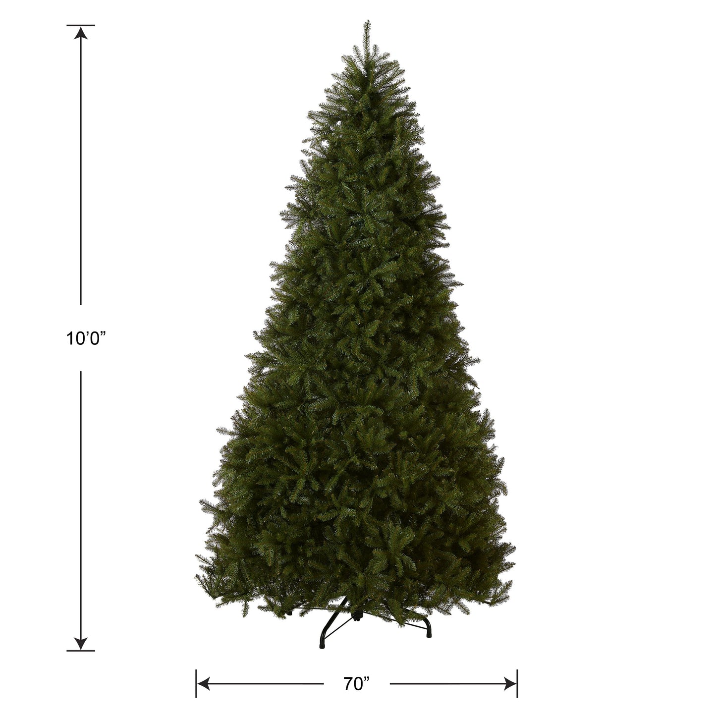 National Tree Company 6 ft Unlit Dunhill Fir Artificial Full Christmas Tree, 1,430 Tips, Includes Stand, Green