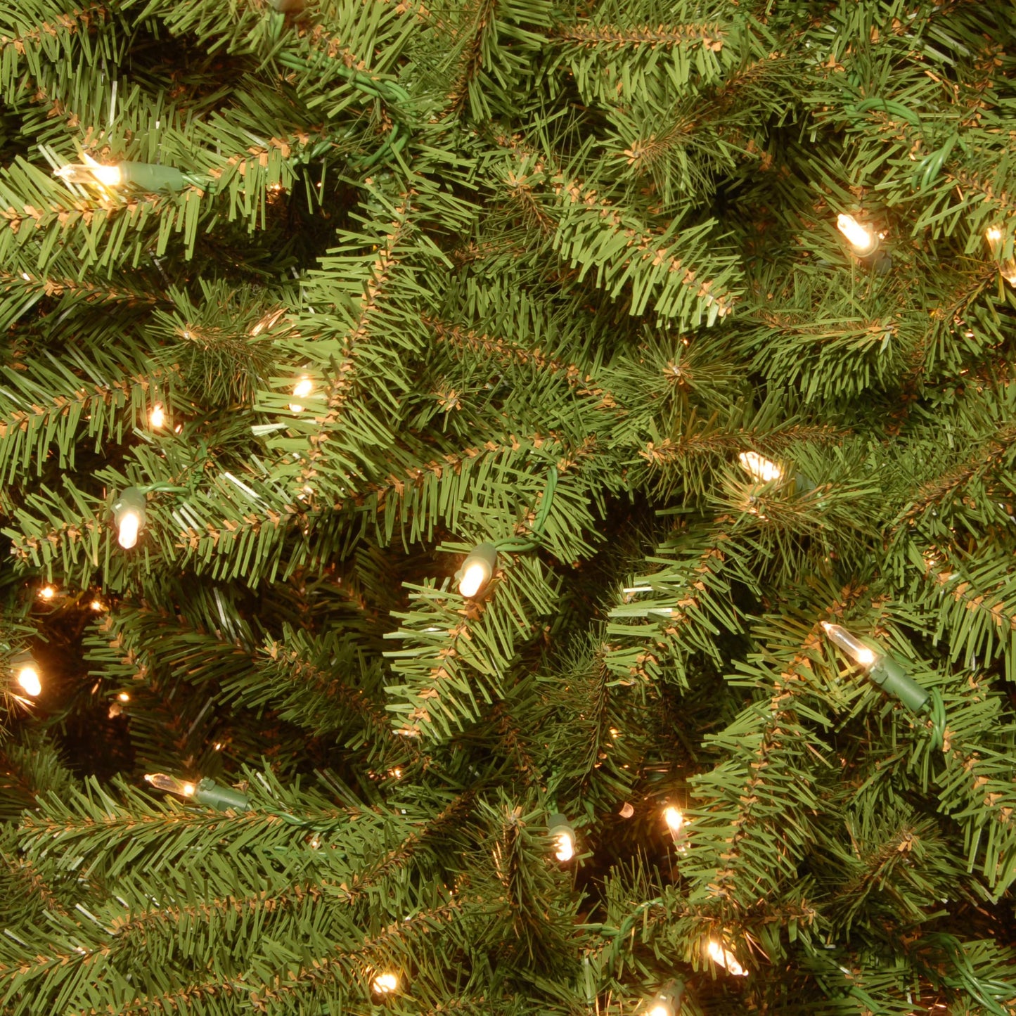 National Tree Company 10 ft Pre-Lit Dunhill Fir Full Artificial Christmas Tree, 1,200 LED Lights, 5,090 Tips, Foot Pedal, 10 Light Functions, Includes Stand, Green