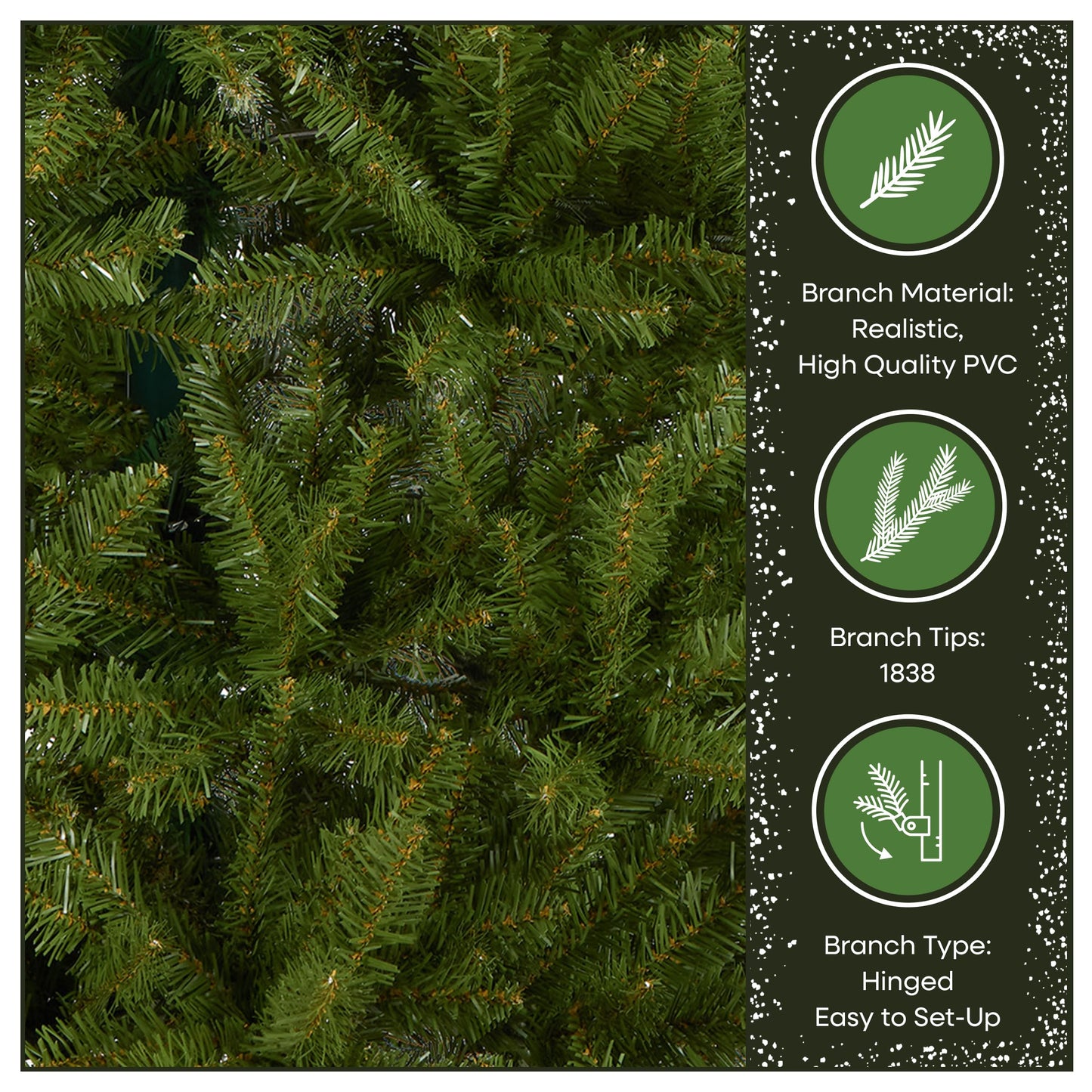 National Tree Company 6 ft Unlit Dunhill Fir Artificial Full Christmas Tree, 1,430 Tips, Includes Stand, Green